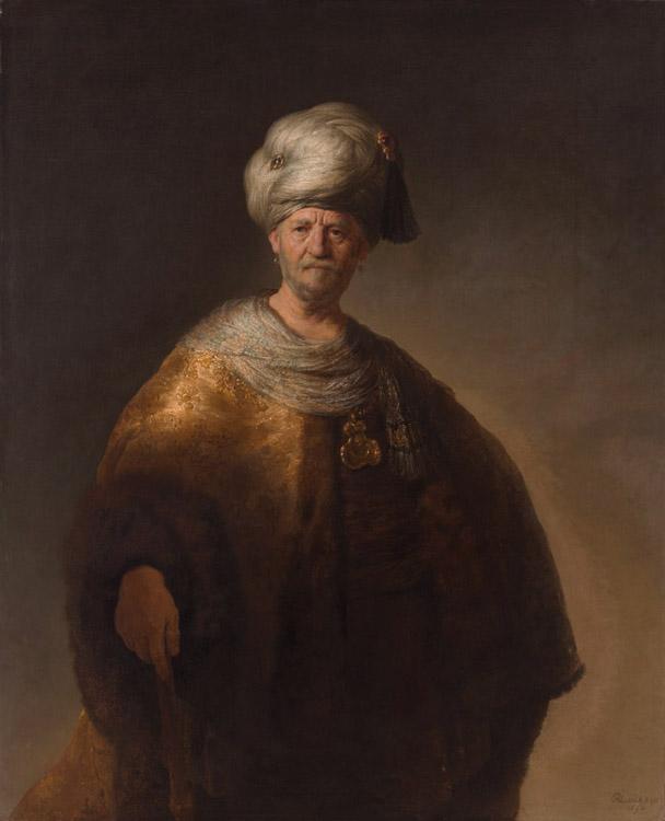 REMBRANDT Harmenszoon van Rijn A Man in oriental dress known as oil painting image